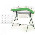 thumbnail image 2 of Housse de Remplacement pour Balancelle 190T pour Siège 2 Ou 3 Places Jardin Imperméable, 2 of 11