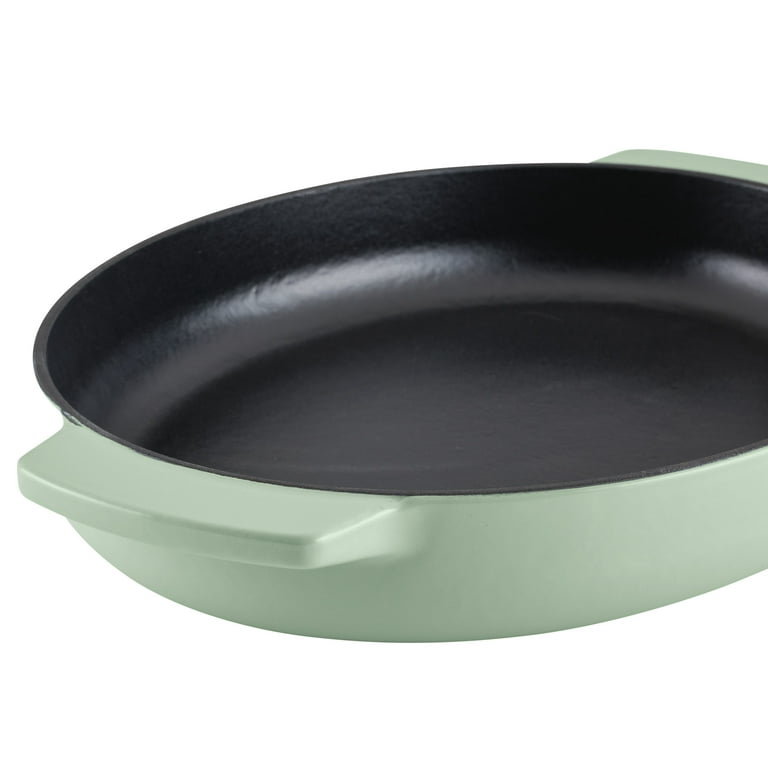 KitchenAid 2.5-Quart Enameled Cast Iron AU Gratin Roasting Pan, Pistachio