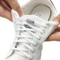 thumbnail image 3 of Oyedens No Tie Shoelaces for Adults Sneakers Stretchy Tieless Shoe Laces for Kids Shoes Gray, 3 of 7
