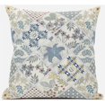 thumbnail image 1 of Fall Patch Snowflowers Throw Fabric Pillow in Light Gray Cream 20x20, 1 of 7