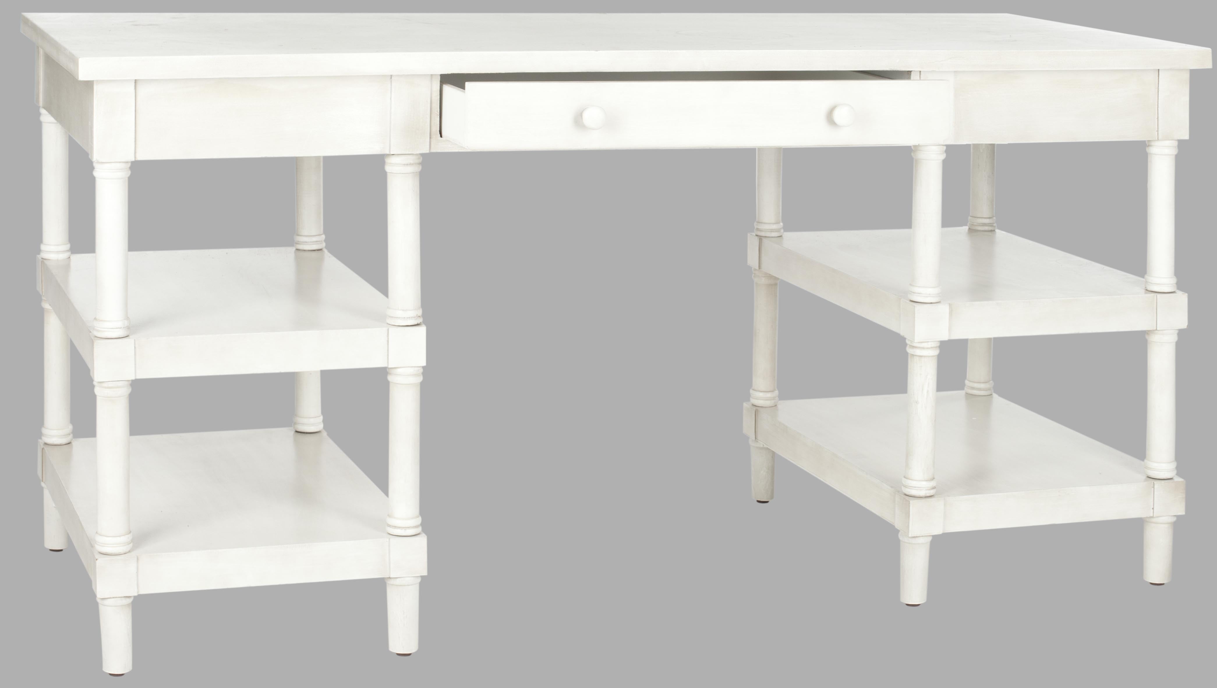 White Safavieh American Homes Collection Dixon Washed Desk 