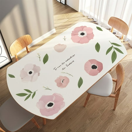 

Long Oval Leather Tablecloth Waterproof And Oil-proof Disposable Table Mat Anti-scalding Table Mat Home Coffee Table Cloth Can Be Customized