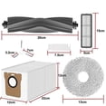 thumbnail image 5 of For Dreame L10 Ultra / L10S Ultra Robot Vacuum Cleaner Main Side Brush Hepa Filter Mop Pads Dust Bag, 5 of 5