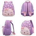 thumbnail image 7 of Nice Choice Cute Toddler Backpack Baby Girls Preschool Daycare Backpack Bookbag Schoolbag Gifts for Kids Little Girls(PurpleCat), 7 of 7