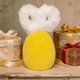 thumbnail image 3 of Decoraciones de Primavera para el Hogar de Peluche Conejo Oreja Huevo Ornamento 15x8.5x8.5cm para la Decoración de la Fiesta Del Hogar, 3 of 8