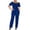 02# Blue, variant on Women's 2 Piece Outfits off Shoulder Jumpsuit Set Summer Fit Sparkle Wide Leg Glittery Sequin Evening Party Stretchy Flowy Casual S-3XL