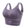 thumbnail image 5 of Ladies Wide‑Shoulder‑Strap Yoga Crop‑Top Bra Elastic Ribbed Fabric Casual Sport Layering Vest, 5 of 5