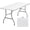 White, variant on Folding Table 6ft Heavy Duty Portable Plastic Fold-in-Half 6 Foot Foldable Table Indoor Outdoor with Parties, Camping Picnic,Folds in Half for Easy Storage, No Assembly Required, Black