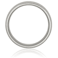 thumbnail image 3 of Titanium 8mm Half Round Plain Classic Wedding Band Ring, 3 of 9