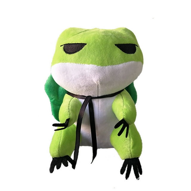 Muñeca de peluche Creative Green Frog, 20 cm, en algodón y felpa