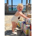 thumbnail image 5 of BemeyourBBs Half Way to One Clothes Baby Boy Girl 1/2 Half Birthday Outfit 1st Birthday Clothes Summer Romper 1/2 Embroidery Sleeveless Bodysuit Jumpsuit Playsuit, 5 of 9