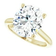 thumbnail image 5 of 3 Carat Oval Cut Lab Diamond Engagement Ring Yellow Gold Solitaire, 5 of 5
