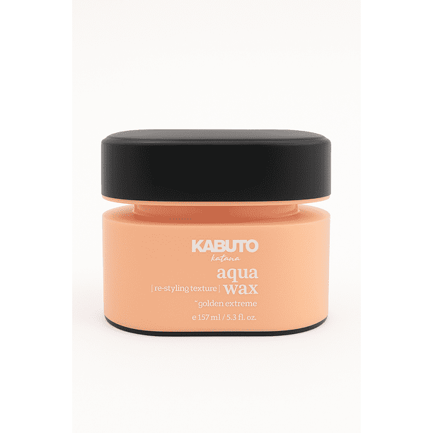Kabuto® Katana Aqua Wax Golden Extreme – Cera para Cabello con Fijación Media y Acabado Brillante – 157 ml