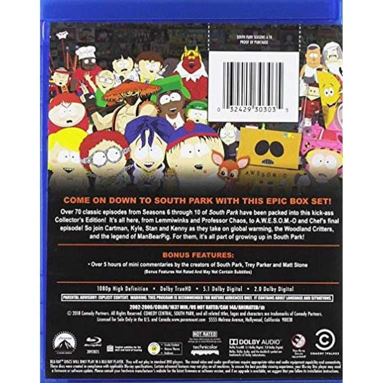 South Park Complete Series: Seasons 6-10 Mini Mega Pack, Blu-ray