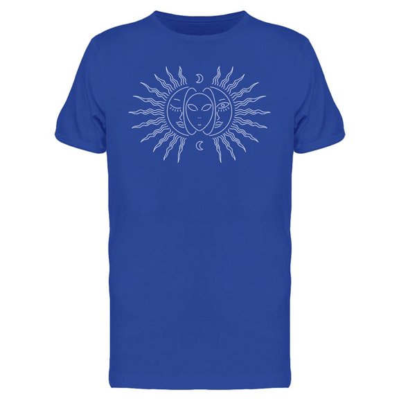 Alien Sun Design T-Shirt Men -Image by Shutterstock, Male x-Large