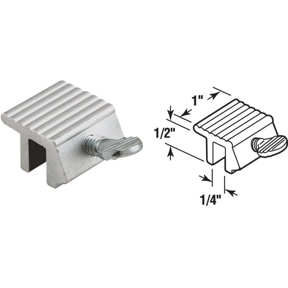 1/4 In., Extruded Aluminum, Thumbscrew Window Lock (2-pack)
