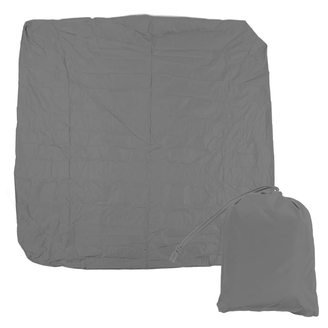 Housse de Spa Argentée Housse Carrée Imperméable 190 Polyester Argenté Résistant aux Intempéries Protecteur pour Baignoire