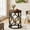 Brown, variant on Fnova Round End Table, Industrial Small Side Table with Metal Hollow Frame for Living Room, Bedroom, Easy Assembly Nightstand