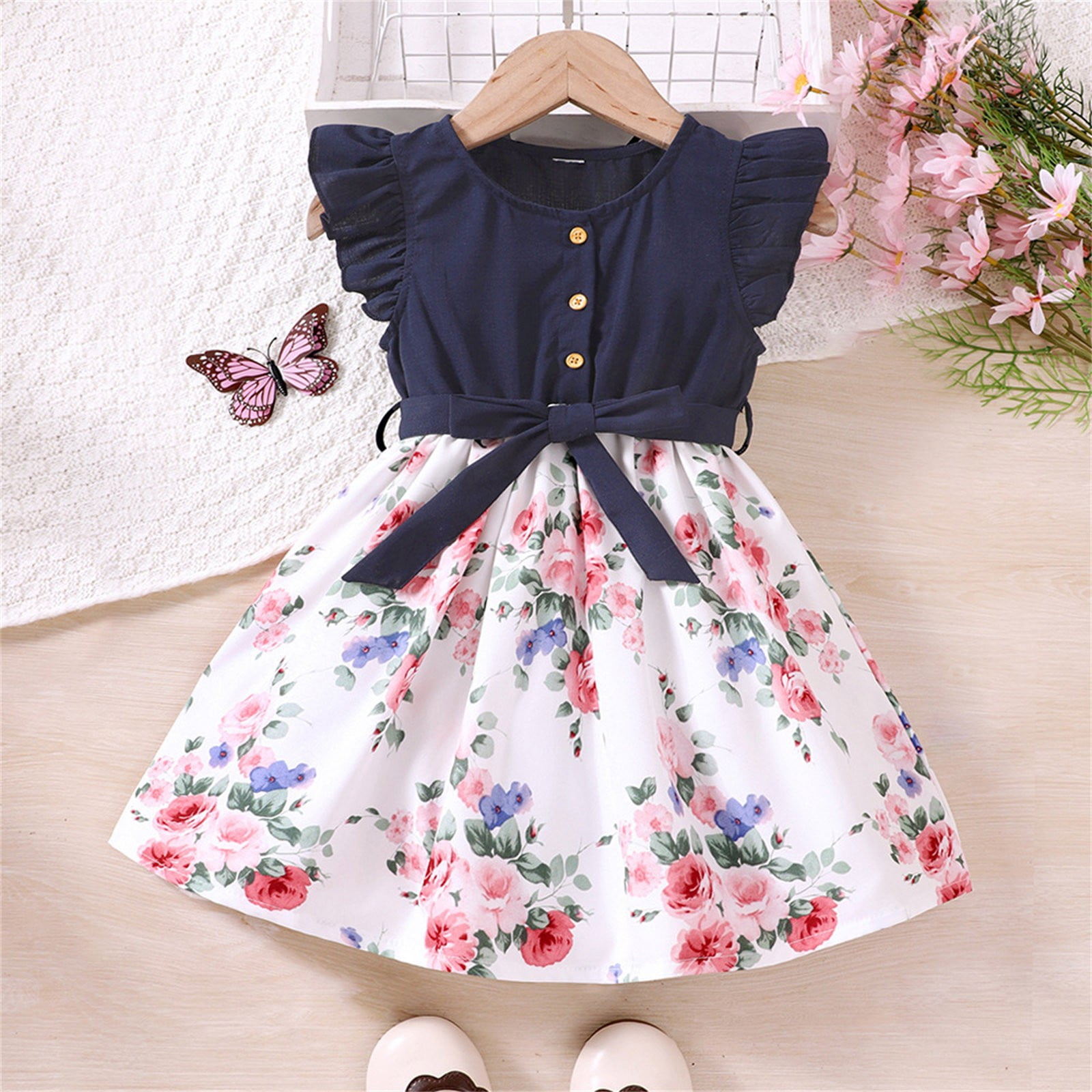 ワンピース Apolina Kids Fay Dress Cornflower 3-5y ワンピース Stevie dress apolina 2-3y apolina 22SS STEVIE