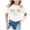 White, variant on ibiyuan Girls T Shirts Size 7-8 Short Sleeve Cotton Top School Shirt Girls Round Neck Heart Bow Basic Tees Quality Toddler Girl Summer Clothes,2-4 Years