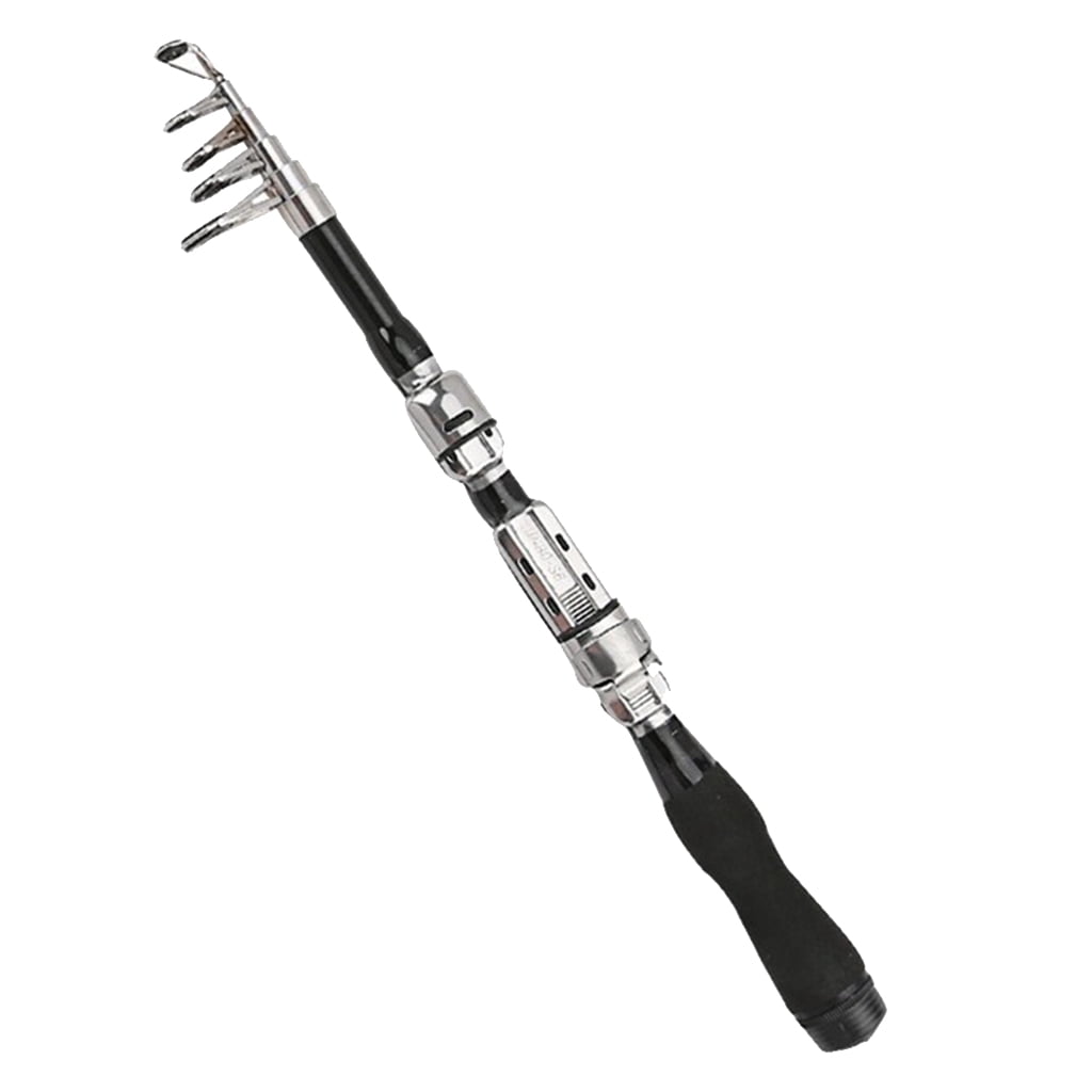 Hard Collapsible Fishing Rod Freshwater Saltwater Telescopic Pole .1m