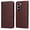 Brown, variant on Wallet Phone Case for Infinix Hot 60i 4G with Card Holder and Stand Function Blue