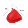 thumbnail image 1 of Manoplas de silicona para horno 2 uds. guantes para hornear aislados Clip de mano (rojo sandía) JShteea Libre de BPA, 1 of 6