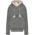thumbnail image 3 of Hoodies for Women 2025 Fall Winter Thick Hoodie with Large Pocket Cute Fluffy Hoody Hooded Sweatshirt Women Pullover, 3 of 6