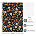 thumbnail image 2 of 2 Pcs Pioneer Flower Floral Print Pattern Kitchen Towels, Funny Microfiber Dish Towel Set, 18" X 26" Tea Towels, 2 of 6