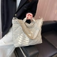 thumbnail image 3 of Kukuzhu Quilted Tote Bag for Women Puffer Hobo Handbag Lightweight Quilted Padding Shoulder Bag Nylon Padded Crossbody Bag, 3 of 6