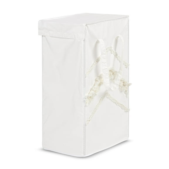 Sweet Jojo Designs Boho Fringe Ivory Foldable Laundry Hamper with Handles