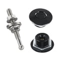 thumbnail image 1 of 2X Quick Release Latch License Plate Lock Clip 1.25 Inch Diameter Aluminum Alloy Lock Clip Kit 4 Inch Long (Black), 1 of 7