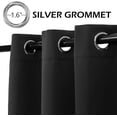 thumbnail image 1 of sasyxdc White Curtains Bedroom Curtains 63 inch Length Grommet Room Darkening Curtains for Living Room Vertical Blinds Privacy Thermal Insulated Curtains  1 Curtain Panel  52 x 63 Inch  P, 1 of 7