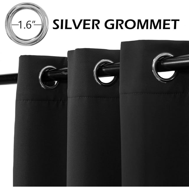 sasyxdc White Curtains Bedroom Curtains 63 inch Length Grommet Room Darkening Curtains for Living Room Vertical Blinds Privacy Thermal Insulated Curtains 1 Curtain Panel 52 x 63 Inch P