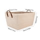thumbnail image 3 of Cesto de Ropa Sucia de Lona para El Hogar | Cesto de Ropa Sucia de Ratán Tejido Estilo Japonés con Asas | Organizador de Juguetes de Lino Plegable para Habitación Infantil, Sala de Estar y Baño, 3 of 6