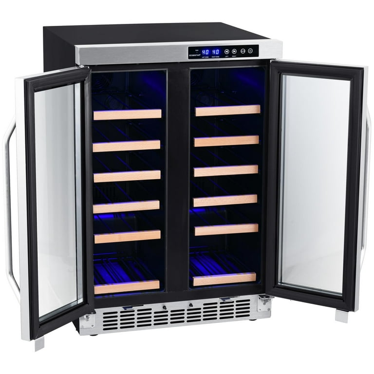 Edgestar 36 Bottle Builtin Dual Zone French Door Wine Cooler Sell