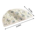 thumbnail image 3 of Carpet,Half Circle Bathroom Rugs Spring Floral Print Absorbent Microfiber Rugs Non Slip Mats For Bathroom Floor Tub And Shower Home Decor Accessories Features:, 3 of 3