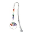 thumbnail image 2 of Chakra  Bookmark,Colorful  Bead Decor Bookmark Delicate Surfaces Beading Bookmarks Antique Copper Metal Book Mark For Student Or Teacher, 2 of 8