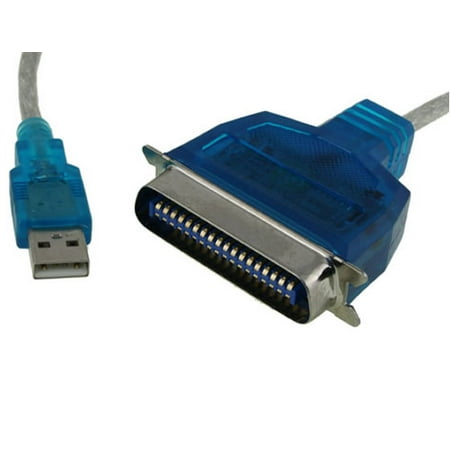 AYA 6Ft. USB to Parallel IEEE 1284 Centronic 36-Pin Male Printer Adapter Cable
