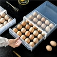 thumbnail image 3 of pitrice Household 30 Egg Box Refrigerator Kitchen Egg Storage Box Drawer Type Egg Holder, 3 of 6