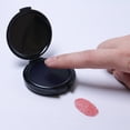 thumbnail image 4 of Thumbprint Fingerprint Ink Pad Stamp Pad Waterproof Compact Size Portable Identification Security Fingerprint Black Stamp Ink Pad-Red, 4 of 8