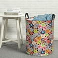 thumbnail image 6 of Fuzoiu Beach Life Print Circular Hamper,Laundry Basket with Handle,Collapsible Laundry,Dirty Clothes Storage Basket,for Bedroom Bathroom Dorm Living Room-Small, 6 of 6