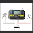 thumbnail image 4 of Controlador De Carga Solar, Pantalla LCD Funciones De Protección Integral Controlador Solar De Aluminio Para Fuente De Alimentación, 4 of 7