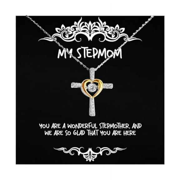 Stepmom Gifts For Mother, You are a wonderful stepmother, Appreciation Stepmom Cross Dancing Necklace, Jewelry From Son Daughter, Gifts for son, Presents for son, Gift ideas for son, Best gifts for