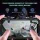 thumbnail image 2 of par de disparadores de controlador de juego móvil PUBG, controladores de teléfono móvil, disparador de botón L1R1, disparo sensible y objetivo para PUBG/Reglas de supervivencia para Android e iOS, 2 of 5