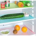 thumbnail image 3 of 4 PCS Refrigerator Mats Fridge Shelf Liners, Non Adhesive Kitchen Drawer and Cabinet Liner EVA Fridge Mats for Shelf, Washable Liners for Home/Kitchen By TORUBIA( Green), 3 of 5