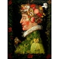 thumbnail image 2 of Arcimboldo, Giuseppe 12x14 White Modern Wood Framed Museum Art Print Titled - Spring, 2 of 4