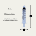 thumbnail image 2 of Elimedical Veterinary Syringe Without Needle, Luer Lock 6cc 100pcs/box 05LT, 2 of 7