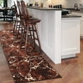 thumbnail image 1 of BY COCOON 2'6''x8' Runner Rug| Kitchen Runner Washable Rug Hallway Runner Runners Rugs for Hallway Non Slip (80 Cm x 244 Cm Brown Rug), 1 of 8