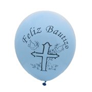 Angle View: baptism balloon 12 blue feliz bautizo (36 ct)